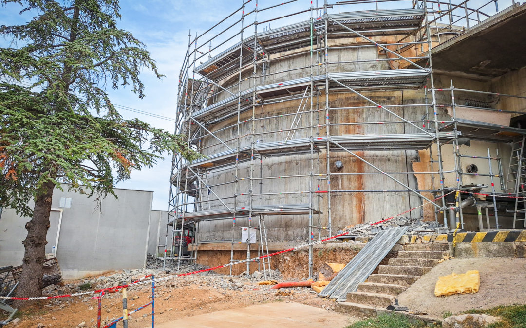 La Régie lance le chantier de rénovation du digesteur n°1 à La Pioline